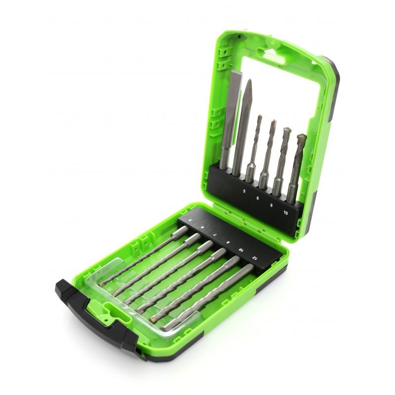 Casa si Gradina - Constructii - Scule electrice si accesorii - Seturi si accesorii pentru gaurit si insurubat - Set burghie si dalti, 12 buc, KD988, Kraft&Dele - Infinity.ro