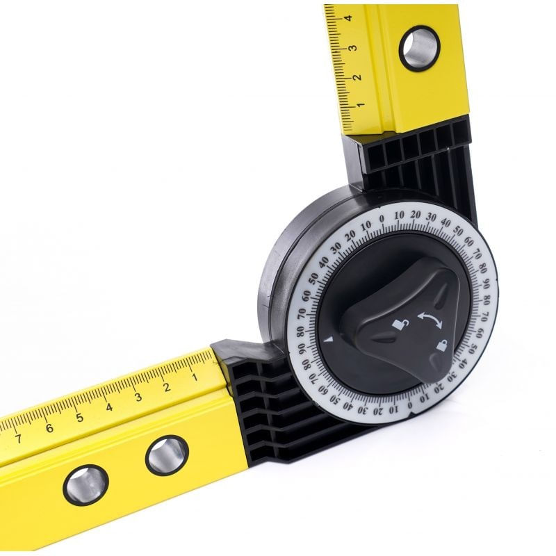 Casa si Gradina - Constructii - Scule electrice si accesorii - Aparate de masura - Raportor de constructie, 3 in 1, KD10442, Kraft&Dele - Infinity.ro