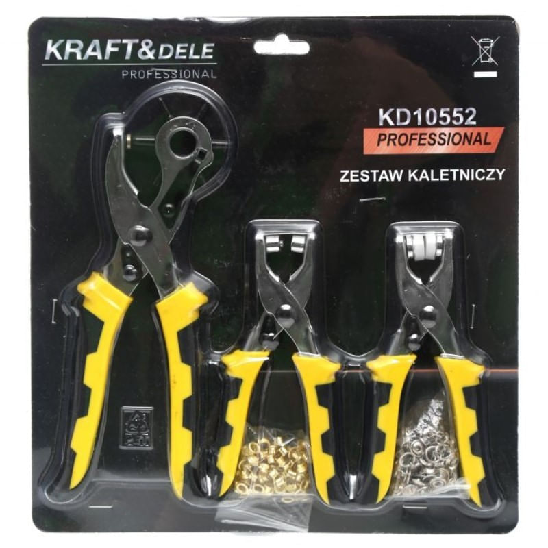 Casa si Gradina - Constructii - Scule de mana si unelte - Clesti si patenti - Set clesti de perforat, Kraft&Dele, 220 mm, orificii 2.5 - 5 mm, KD10552 - Infinity.ro