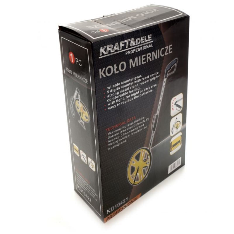 Casa si Gradina - Constructii - Scule electrice si accesorii - Aparate de masura - Roata masurat distante, Kraft&Dele KD10421, cu contor mecanic - Infinity.ro