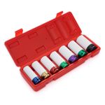 Casa si Gradina - Constructii - Scule de mana si unelte - Chei si truse chei - Set 7 chei tubulare impact, Kraft&Dele, 1/2", KD11752 - Infinity.ro