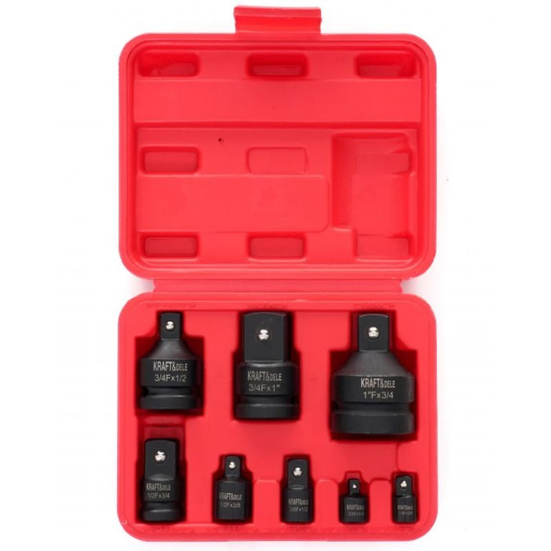 Casa si Gradina - Constructii - Scule de mana si unelte - Chei si truse chei - Set adaptoare chei de impact, 8 buc, KD11760, Kraft&Dele - Infinity.ro