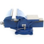 Casa si Gradina - Constructii - Scule electrice si accesorii - Menghine si cleme fixare - Menghina triaxiala, Kraft&Dele, rotativa cu nicovala, 150 mm - Infinity.ro