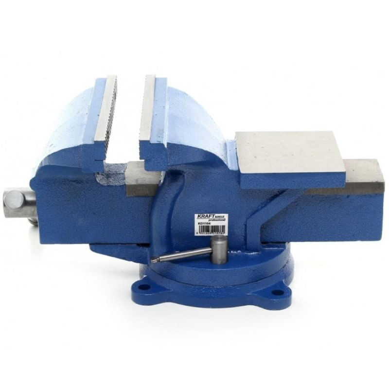 Casa si Gradina - Constructii - Scule electrice si accesorii - Menghine si cleme fixare - Menghina triaxiala, Kraft&Dele, rotativa cu nicovala, 150 mm - Infinity.ro