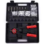 Casa si Gradina - Constructii - Scule de mana si unelte - Clesti si patenti - Cleste pentru nituit, Kraft&Dele KD10556, 110 piese, M3 - M10 - Infinity.ro