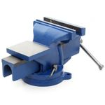 Casa si Gradina - Constructii - Scule electrice si accesorii - Menghine si cleme fixare - Menghina triaxiala, Kraft&Dele, rotativa cu nicovala, 150 mm - Infinity.ro