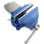 Casa si Gradina - Constructii - Scule electrice si accesorii - Menghine si cleme fixare - Menghina triaxiala, Kraft&Dele, rotativa cu nicovala, 150 mm - Infinity.ro