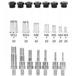 Casa si Gradina - Constructii - Scule de mana si unelte - Clesti si patenti - Cleste pentru nituit, Kraft&Dele KD10556, 110 piese, M3 - M10 - Infinity.ro
