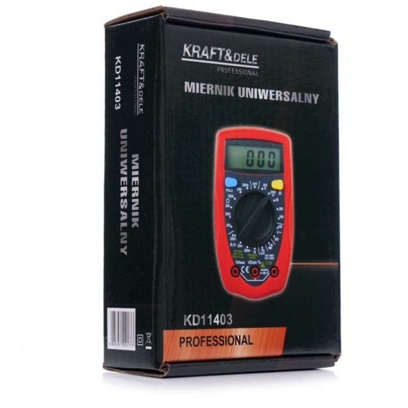 Casa si Gradina - Constructii - Scule electrice si accesorii - Aparate de masura - Multimetru digital, Kraft&Dele KD11403, universal, 500 V, 150 g - Infinity.ro