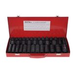 Casa si Gradina - Constructii - Scule de mana si unelte - Chei si truse chei - Set 35 chei tubulare impact, Kraft&Dele, 1/2", KD11756 - Infinity.ro