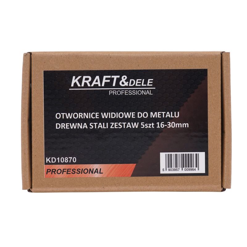 Casa si Gradina - Constructii - Scule electrice si accesorii - Seturi si accesorii pentru gaurit si insurubat - Set de burghie pentru metal si lemn, Kraft&Dele, KD10870 - Infinity.ro