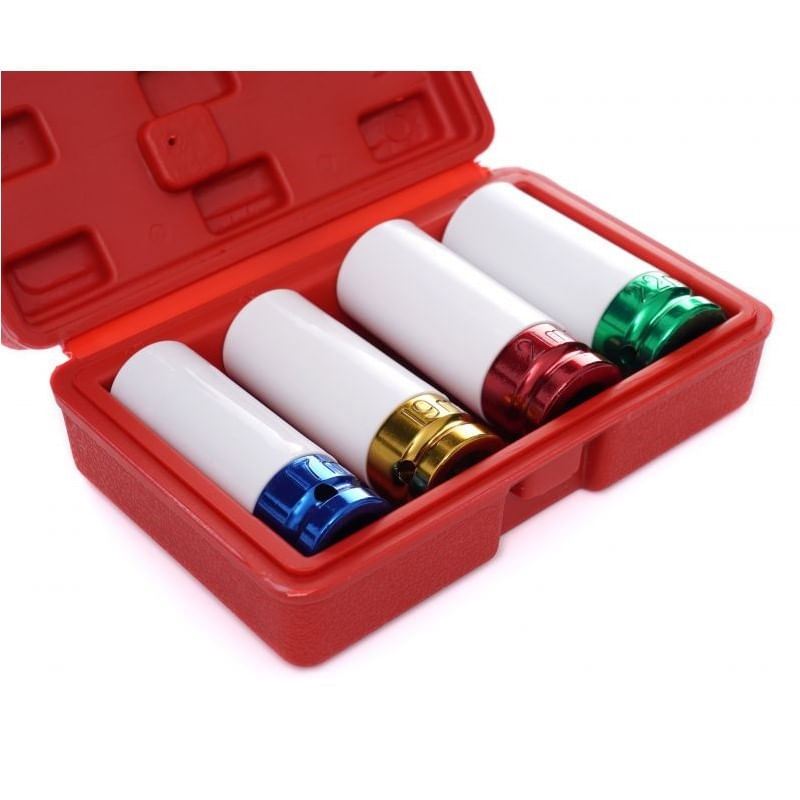 Casa si Gradina - Constructii - Scule de mana si unelte - Chei si truse chei - Set de chei tubulare, Kraft&Dele, impact 1/2", 4 piese, 17/19/21/22 mm - Infinity.ro