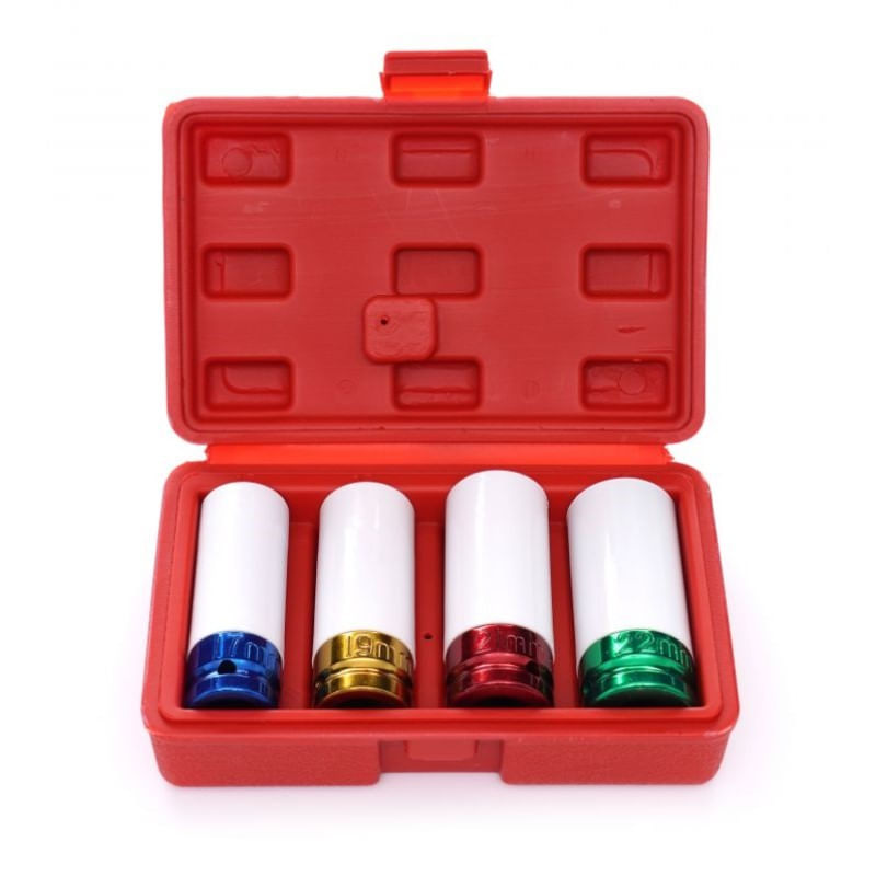 Casa si Gradina - Constructii - Scule de mana si unelte - Chei si truse chei - Set de chei tubulare, Kraft&Dele, impact 1/2", 4 piese, 17/19/21/22 mm - Infinity.ro