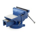 Casa si Gradina - Constructii - Scule electrice si accesorii - Menghine si cleme fixare - Menghina triaxiala rotativa cu nicovala, 100mm, KD1101, Kraft&Dele - Infinity.ro