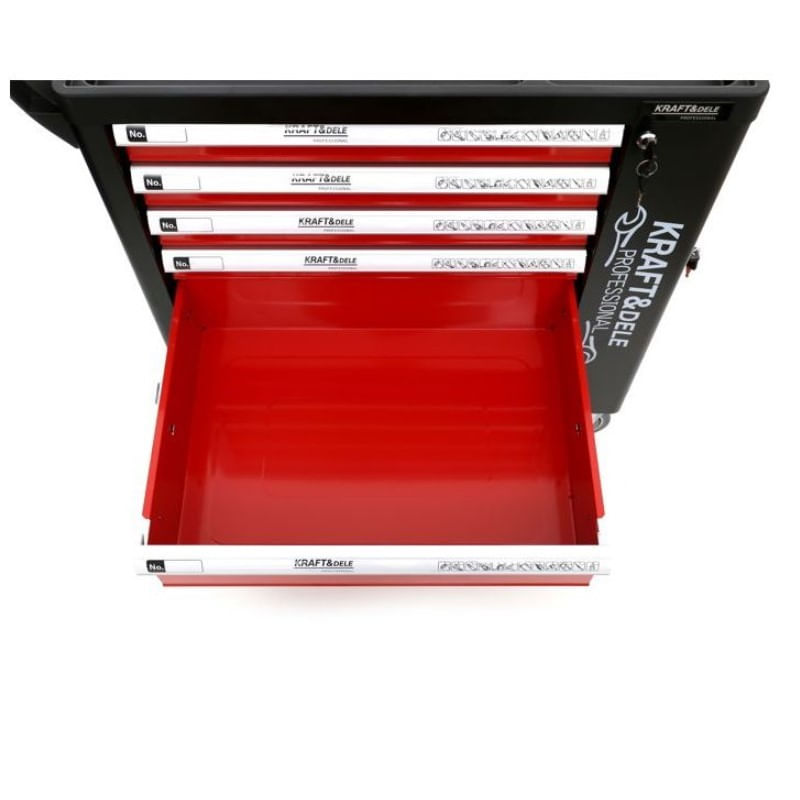 Casa si Gradina - Constructii - Depozitare, transport si protectie - Organizatoare si cutii scule - Dulap profesional cu scule, Kraft&Dele KD362, 263 piese, cu 6 sertare - Infinity.ro