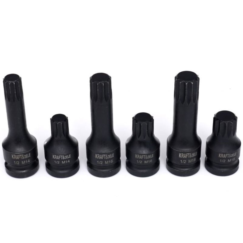 Casa si Gradina - Constructii - Scule de mana si unelte - Chei si truse chei - Trusa tubulare de impact, 1/2" 6 buc, KD11761, Kraft&Dele - Infinity.ro