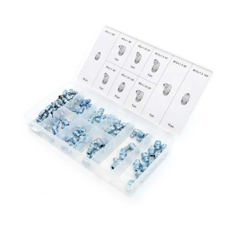 Casa si Gradina - Constructii - Scule electrice si accesorii - Seturi si accesorii pentru gaurit si insurubat - Set capete metalice pentru gresare, Kraft&Dele, 110 elemente, KD10507 - Infinity.ro