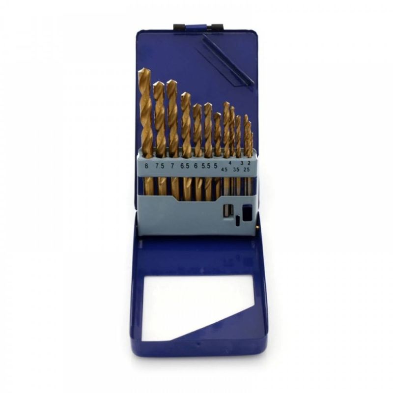 Casa si Gradina - Constructii - Scule electrice si accesorii - Seturi si accesorii pentru gaurit si insurubat - TA1034- Set 13 burghie din titan HSS 2-8 mm Tagred - Infinity.ro