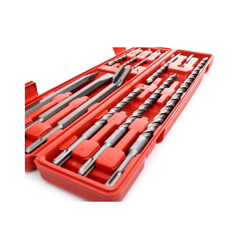 Casa si Gradina - Constructii - Scule electrice si accesorii - Seturi si accesorii pentru gaurit si insurubat - Set 9 burghie, S4 + 3 dalti SDS+, KD10206, Kraft&Dele - Infinity.ro