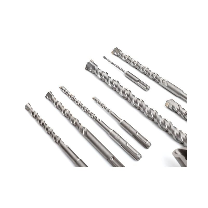 Casa si Gradina - Constructii - Scule electrice si accesorii - Seturi si accesorii pentru gaurit si insurubat - Set 9 burghie, S4 + 3 dalti SDS+, KD10206, Kraft&Dele - Infinity.ro