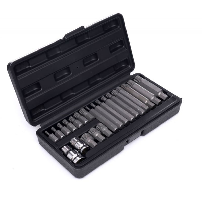 Casa si Gradina - Constructii - Scule electrice si accesorii - Seturi si accesorii pentru gaurit si insurubat - Set biti spline, Kraft&Dele, M4 - M18, 22 buc, KD10539 - Infinity.ro