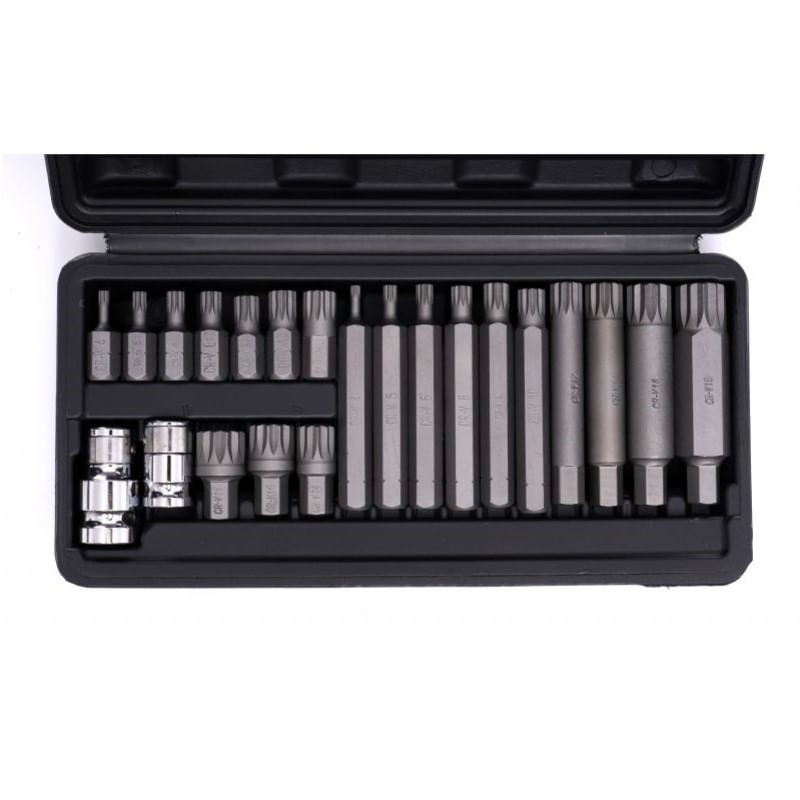 Casa si Gradina - Constructii - Scule electrice si accesorii - Seturi si accesorii pentru gaurit si insurubat - Set biti spline, Kraft&Dele, M4 - M18, 22 buc, KD10539 - Infinity.ro