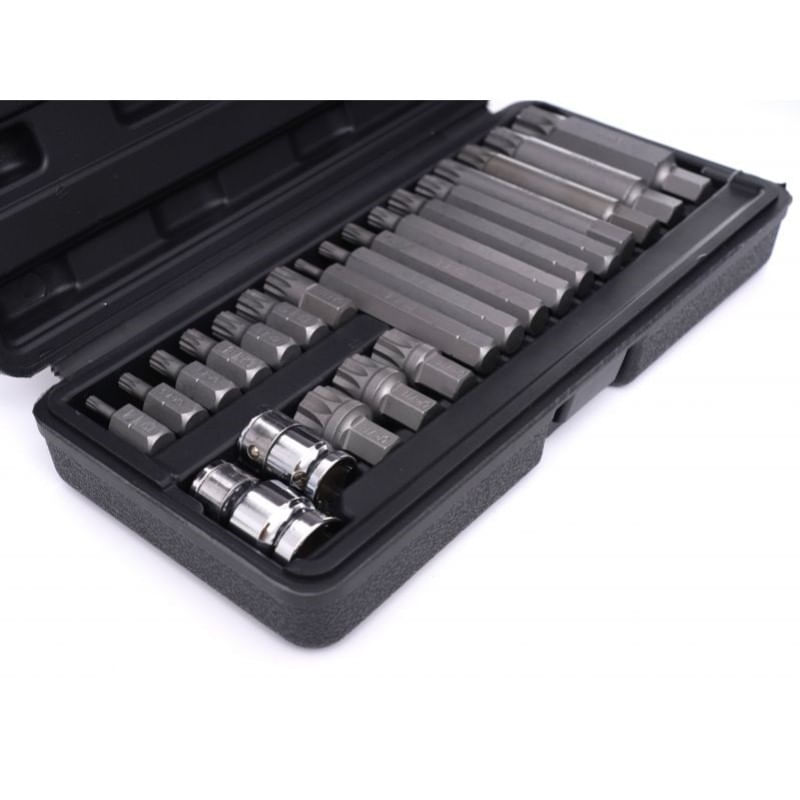 Casa si Gradina - Constructii - Scule electrice si accesorii - Seturi si accesorii pentru gaurit si insurubat - Set biti spline, Kraft&Dele, M4 - M18, 22 buc, KD10539 - Infinity.ro