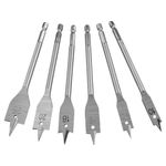 Casa si Gradina - Constructii - Scule electrice si accesorii - Seturi si accesorii pentru gaurit si insurubat - Burghiu plat lemn, EXTOL CRAFT, 1170, 10-25x150mm, set 6 piese - Infinity.ro