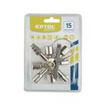 Casa si Gradina - Constructii - Scule electrice si accesorii - Seturi si accesorii pentru gaurit si insurubat - Cheie multifunctionala 10in1, EXTOL PREMIUM, 916299, 15 functii - Infinity.ro