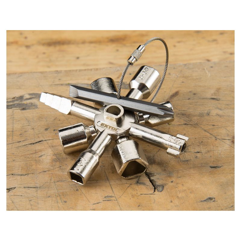 Casa si Gradina - Constructii - Scule electrice si accesorii - Seturi si accesorii pentru gaurit si insurubat - Cheie multifunctionala 10in1, EXTOL PREMIUM, 916299, 15 functii - Infinity.ro