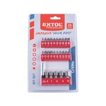 Casa si Gradina - Constructii - Scule electrice si accesorii - Seturi si accesorii pentru gaurit si insurubat - Set biti 26 buc, EXTOL PREMIUM, 8819620, S2 otel, suport magnetic - Infinity.ro