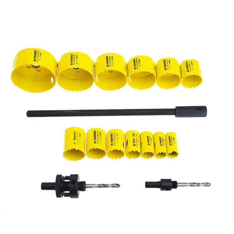 Casa si Gradina - Constructii - Scule electrice si accesorii - Seturi si accesorii pentru gaurit si insurubat - Set 17 bucati carote pentru metal si lemn, din otel HSS Tagred-TA1108 - Infinity.ro