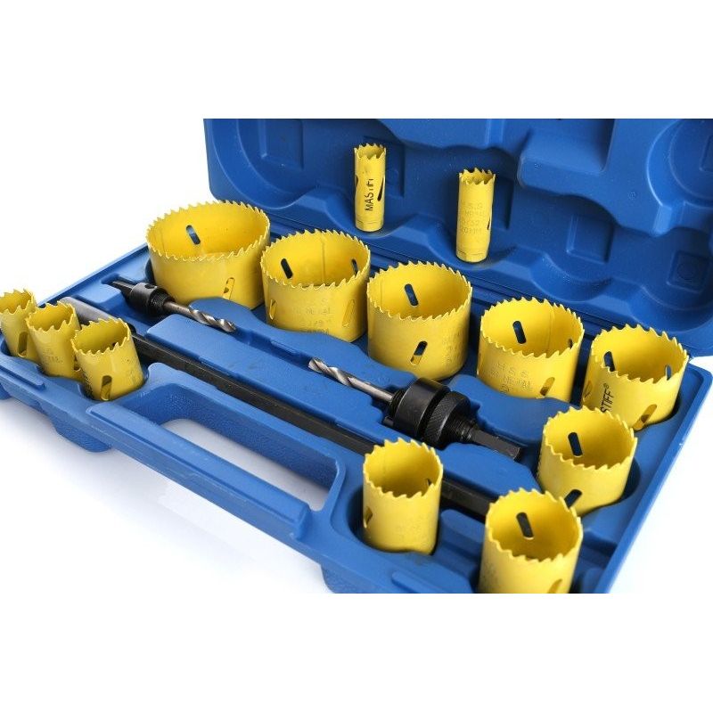 Casa si Gradina - Constructii - Scule electrice si accesorii - Seturi si accesorii pentru gaurit si insurubat - Set 17 bucati carote pentru metal si lemn, din otel HSS Tagred-TA1108 - Infinity.ro