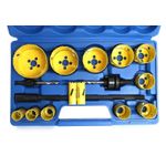 Casa si Gradina - Constructii - Scule electrice si accesorii - Seturi si accesorii pentru gaurit si insurubat - Set 17 bucati carote pentru metal si lemn, din otel HSS Tagred-TA1108 - Infinity.ro