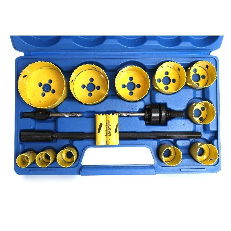 Casa si Gradina - Constructii - Scule electrice si accesorii - Seturi si accesorii pentru gaurit si insurubat - Set 17 bucati carote pentru metal si lemn, din otel HSS Tagred-TA1108 - Infinity.ro