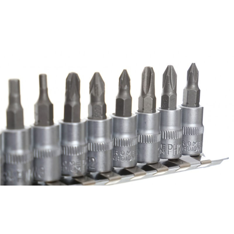 Casa si Gradina - Constructii - Scule electrice si accesorii - Seturi si accesorii pentru gaurit si insurubat - Set de biti, de 1/4", KD10240, Kraft&Dele - Infinity.ro