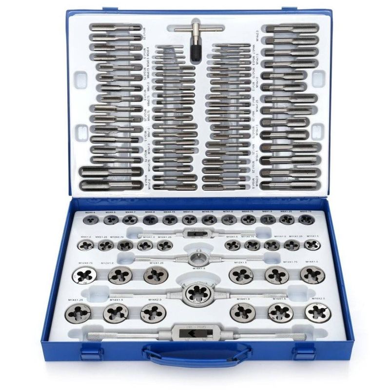 Casa si Gradina - Constructii - Scule de mana si unelte - Chei si truse chei - TA4016- Set trusa tarozi si filiere 110 elemente Tagred - Infinity.ro