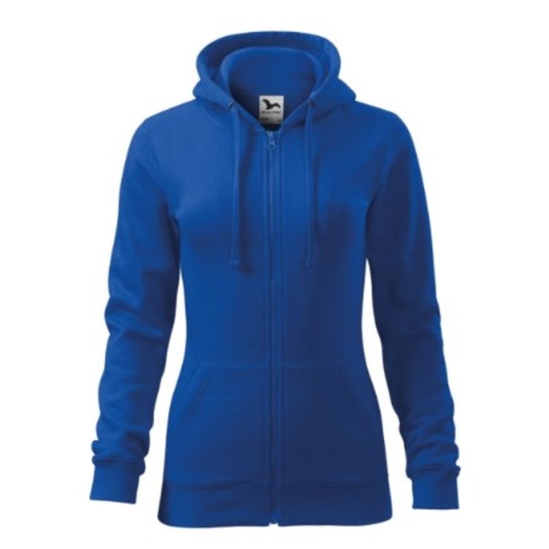 Fashion, accesorii si bijuterii - Femei - Imbracaminte femei - Hanorace femei - Hanorac pentru dama, Trendy Zipper 411, Malfini M Albastru - Infinity.ro