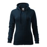 Fashion, accesorii si bijuterii - Femei - Imbracaminte femei - Hanorace femei - Hanorac pentru dama, Trendy Zipper 411, Malfini S Albastru - Infinity.ro