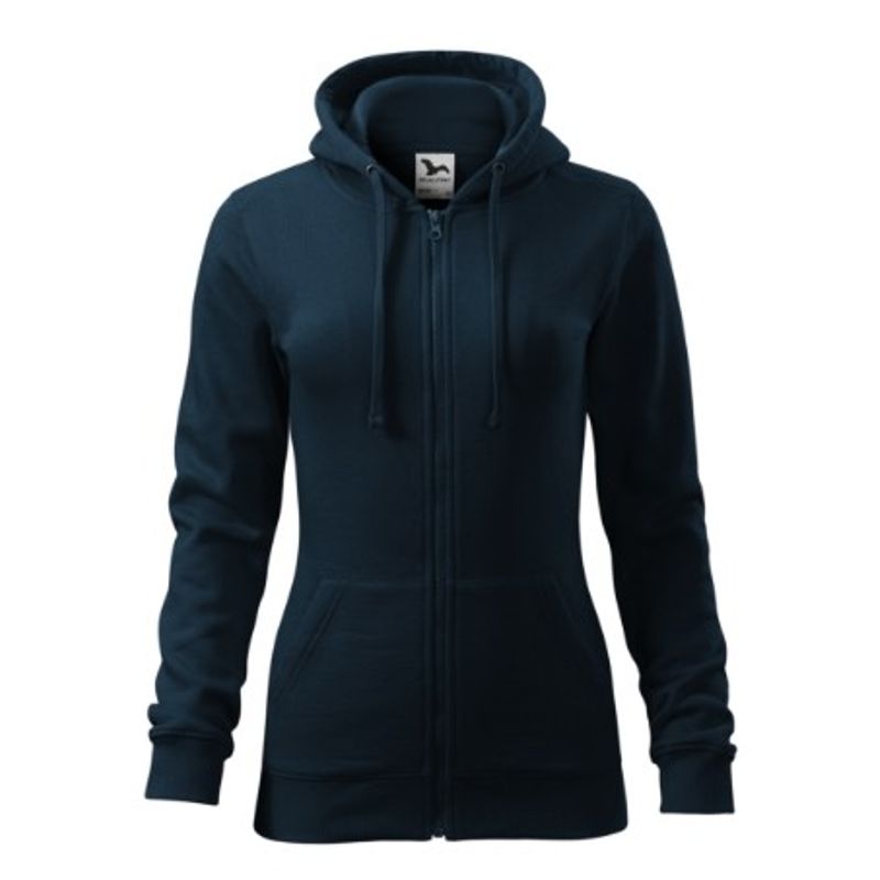 Fashion, accesorii si bijuterii - Femei - Imbracaminte femei - Hanorace femei - Hanorac pentru dama, Trendy Zipper 411, Malfini S Albastru - Infinity.ro