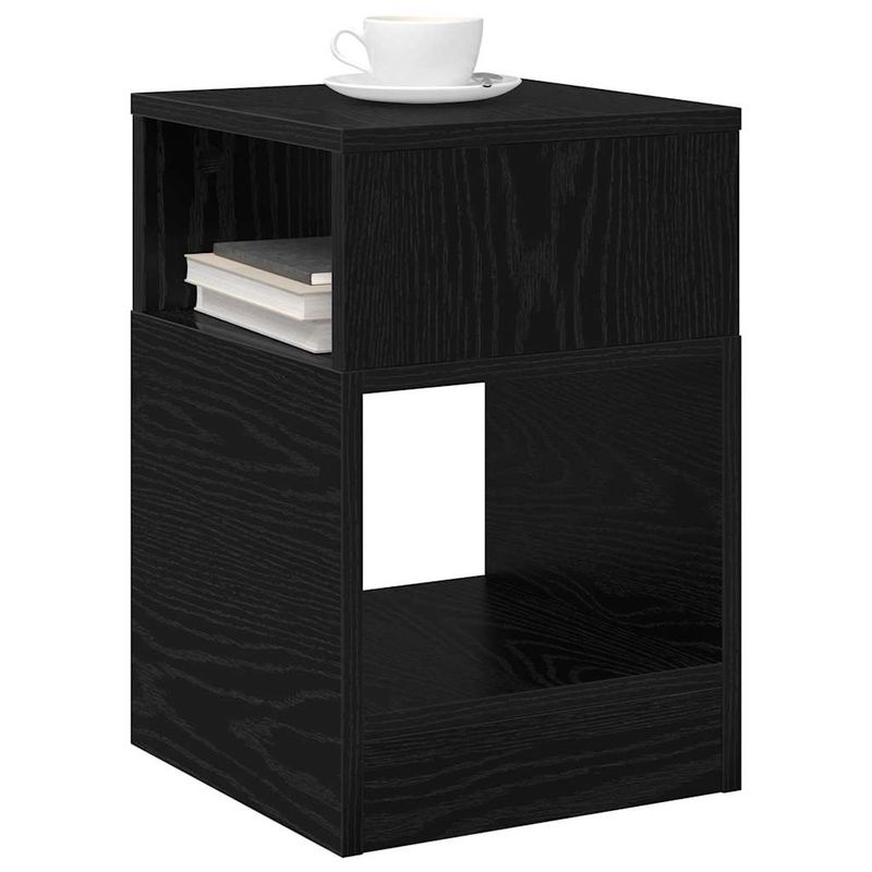 Casa si Gradina - Mobilier - Mese si birouri - Mese living - Masa laterala 2 pcs Stejar Negru 30,5 x 30 x 45 cm - Infinity.ro