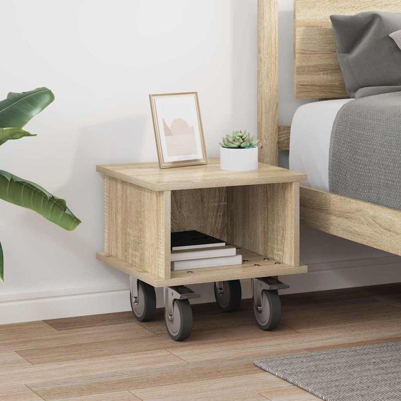 Casa si Gradina - Mobilier - Comode si corpuri - Comode - Support TV Stejar Sonoma 37 x 35 x 35 cm Lemn compozit - Infinity.ro