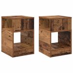 Casa si Gradina - Mobilier - Mese si birouri - Mese living - Masa laterala 2 pcs Lemn vechi 30,5 x 30 x 45 cm Lemn compozit - Infinity.ro