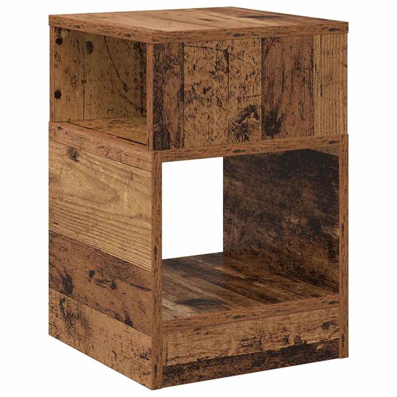 Casa si Gradina - Mobilier - Mese si birouri - Mese living - Masa laterala 2 pcs Lemn vechi 30,5 x 30 x 45 cm Lemn compozit - Infinity.ro