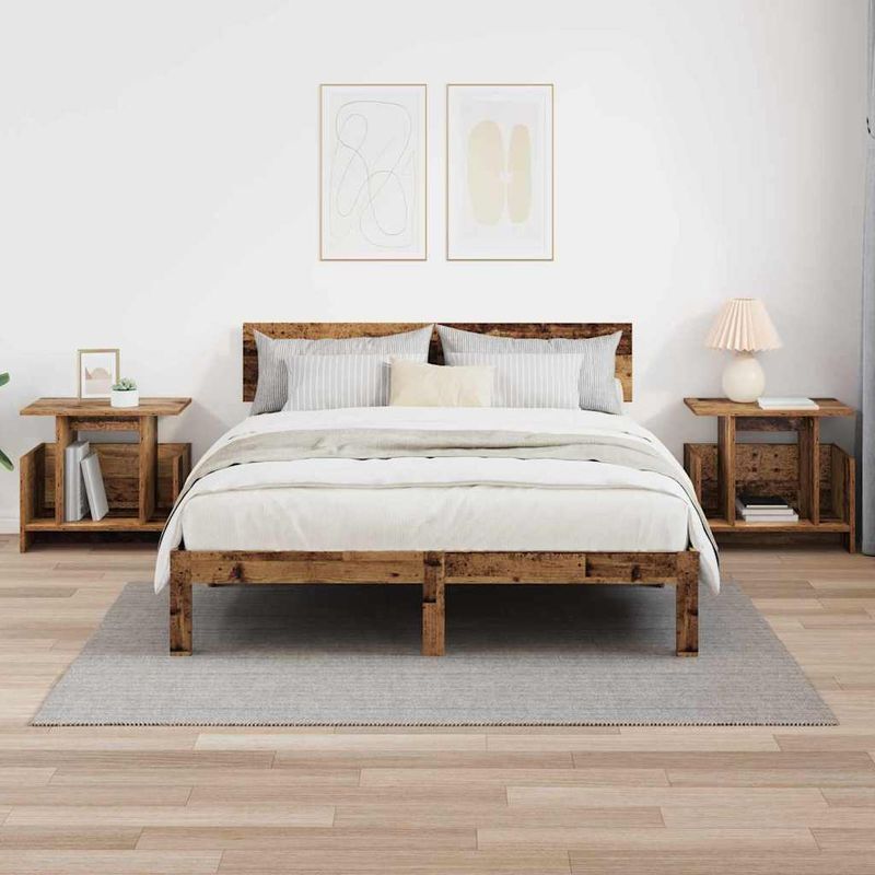 Casa si Gradina - Mobilier - Comode si corpuri - Comode - Support TV 2 pcs Lemn vechi 50 x 35 x 45 cm Lemn compozit - Infinity.ro