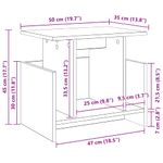 Casa si Gradina - Mobilier - Comode si corpuri - Comode - Support TV 2 pcs Lemn vechi 50 x 35 x 45 cm Lemn compozit - Infinity.ro