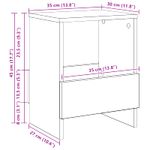 Casa si Gradina - Mobilier - Biblioteci si rafturi - Rafturi - Raft pentru reviste Stejar fumuriu 35 x 30 x 45 cm - Infinity.ro