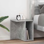 Casa si Gradina - Mobilier - Mese si birouri - Mese living - Masa laterala 2 pcs Gri din beton 37 x 32 x 40 cm Lemn compozit - Infinity.ro