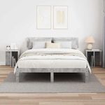 Casa si Gradina - Mobilier - Mese si birouri - Mese living - Masa laterala 2 pcs Gri din beton 37 x 32 x 40 cm Lemn compozit - Infinity.ro