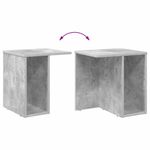 Casa si Gradina - Mobilier - Mese si birouri - Mese living - Masa laterala 2 pcs Gri din beton 37 x 32 x 40 cm Lemn compozit - Infinity.ro